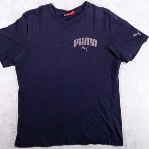 Puma Dark Blue Spellout Logo T-shirt